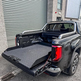 Universal Heavy Duty Load Bed Metal Sliding Tray For Double Cab Pick Ups - In Black
